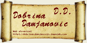 Dobrina Damjanović vizit kartica
